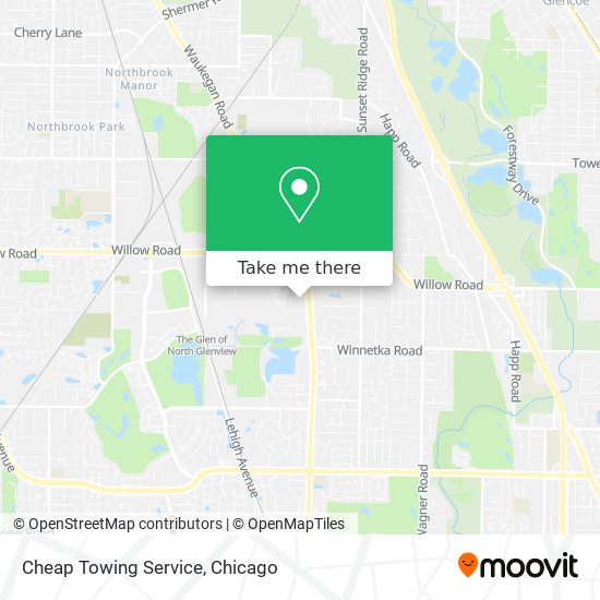 Cheap Towing Service map