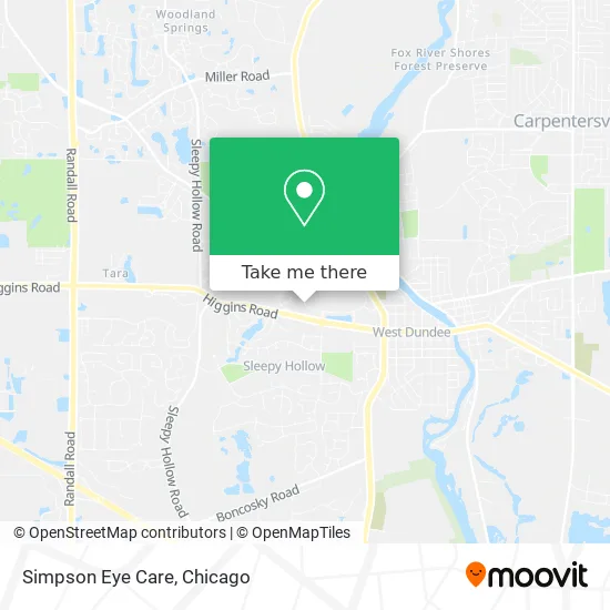Simpson Eye Care map