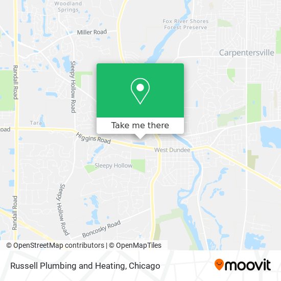 Russell Plumbing and Heating map