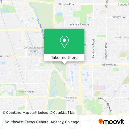 Mapa de Southwest Texas General Agency