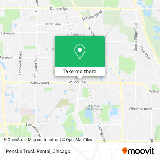 Penske Truck Rental map