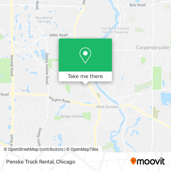 Penske Truck Rental map