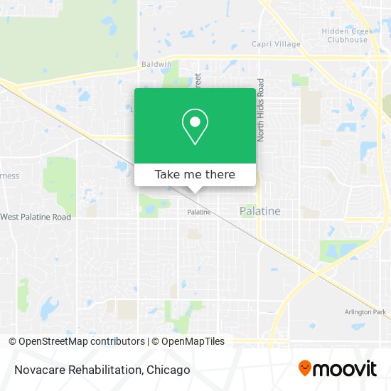 Novacare Rehabilitation map