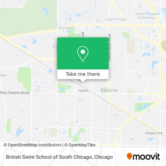 Mapa de British Swim School of South Chicago