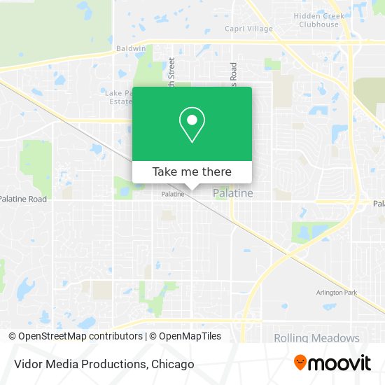 Vidor Media Productions map