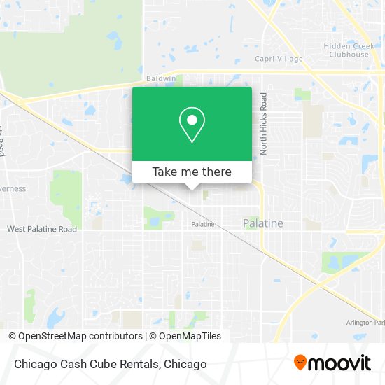 Mapa de Chicago Cash Cube Rentals