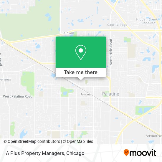 A Plus Property Managers map