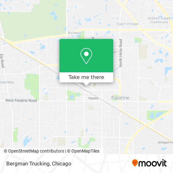 Bergman Trucking map