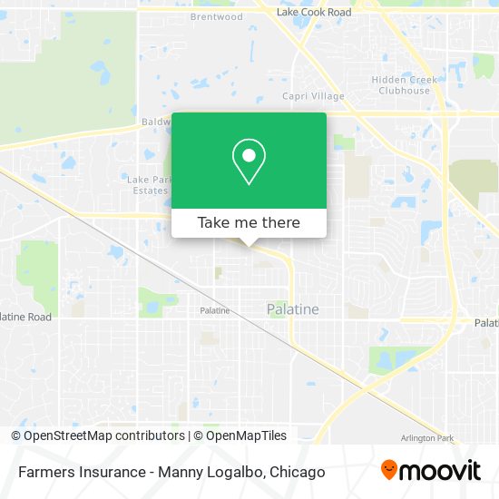 Farmers Insurance - Manny Logalbo map