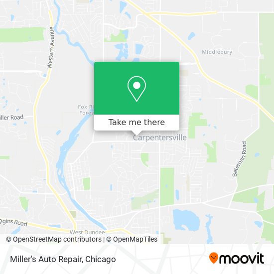 Miller's Auto Repair map