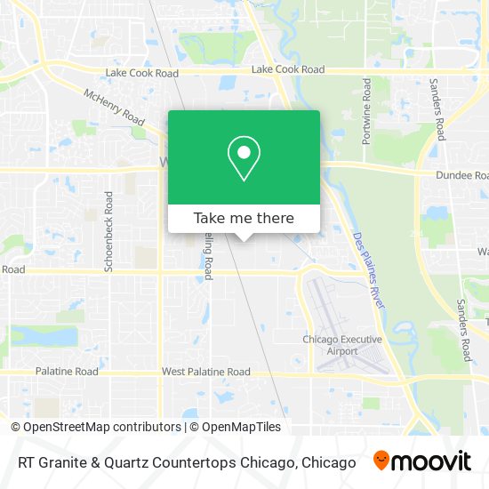 Mapa de RT Granite & Quartz Countertops Chicago