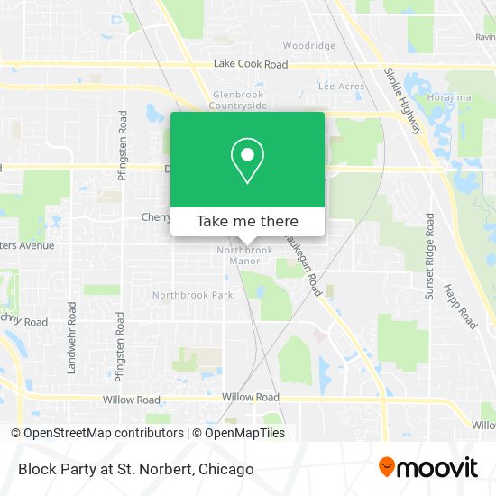 Block Party at St. Norbert map