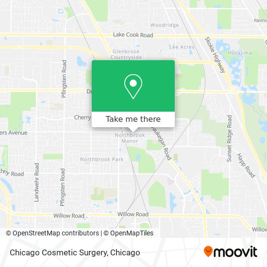 Chicago Cosmetic Surgery map