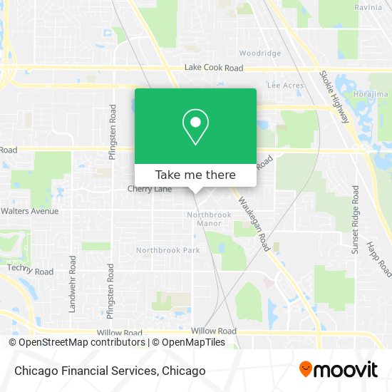 Mapa de Chicago Financial Services