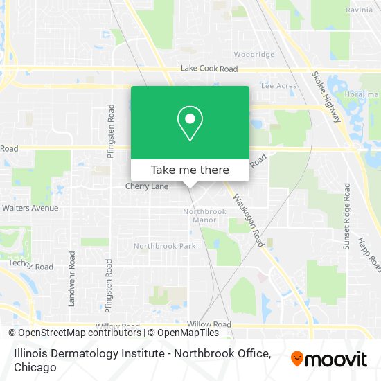 Illinois Dermatology Institute - Northbrook Office map