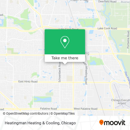 Mapa de Heatingman Heating & Cooling