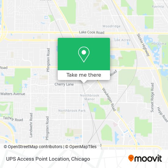 Mapa de UPS Access Point Location