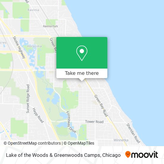 Lake of the Woods & Greenwoods Camps map