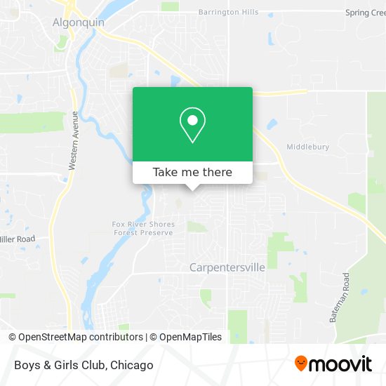 Boys & Girls Club map