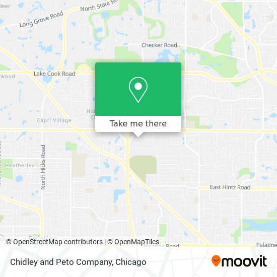 Chidley and Peto Company map
