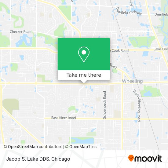 Jacob S. Lake DDS map