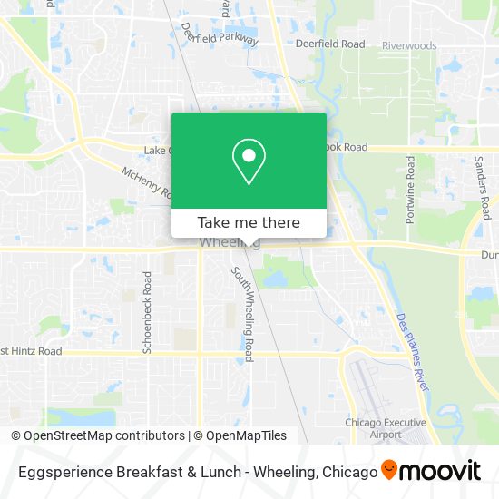 Eggsperience Breakfast & Lunch - Wheeling map