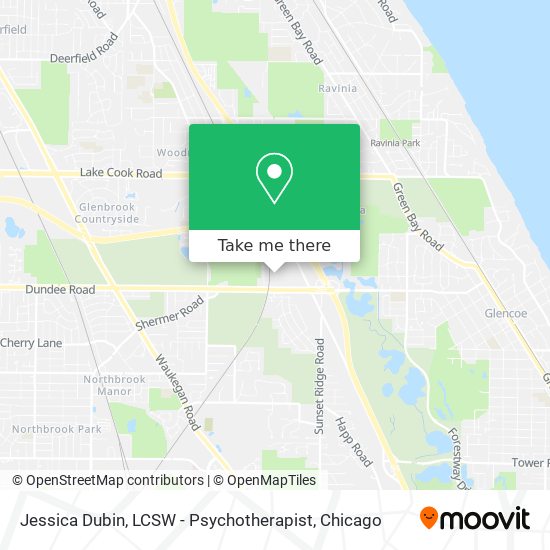 Jessica Dubin, LCSW - Psychotherapist map