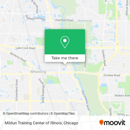 Mildun Training Center of Illinois map