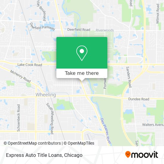 Express Auto Title Loans map