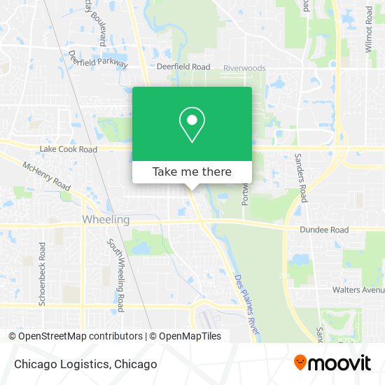 Chicago Logistics map