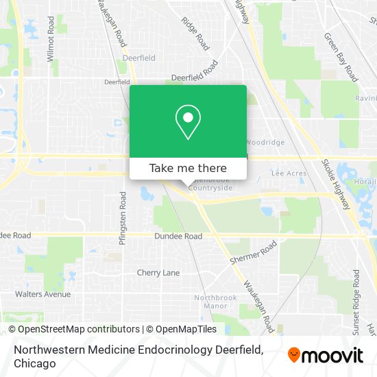 Mapa de Northwestern Medicine Endocrinology Deerfield