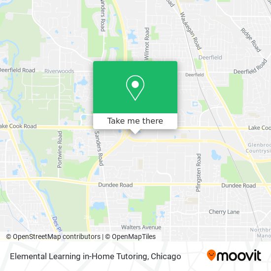 Elemental Learning in-Home Tutoring map