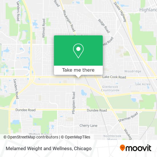 Melamed Weight and Wellness map