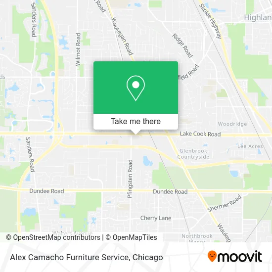Alex Camacho Furniture Service map