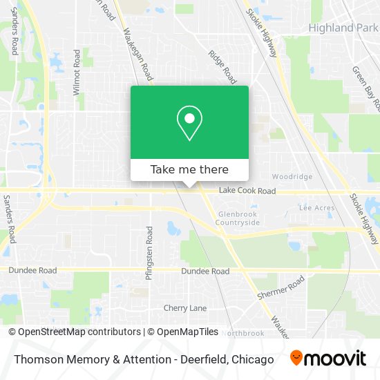 Thomson Memory & Attention - Deerfield map