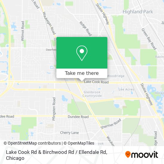 Lake Cook Rd & Birchwood Rd / Ellendale Rd map