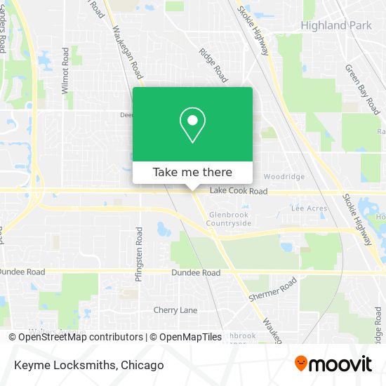 Keyme Locksmiths map