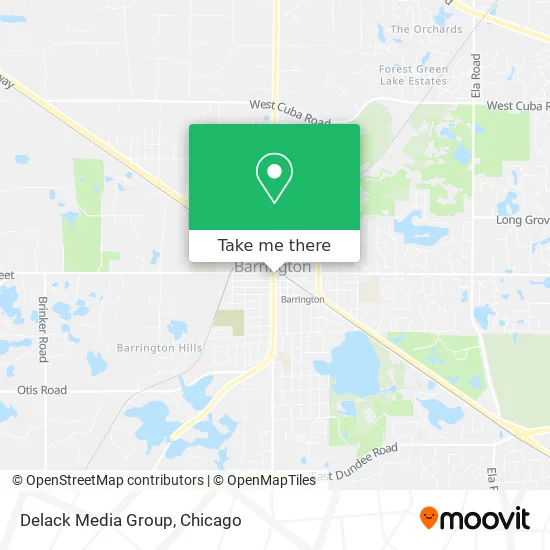Delack Media Group map