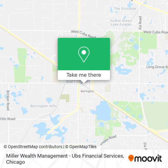 Mapa de Miller Wealth Management - Ubs Financial Services