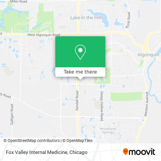 Fox Valley Internal Medicine map