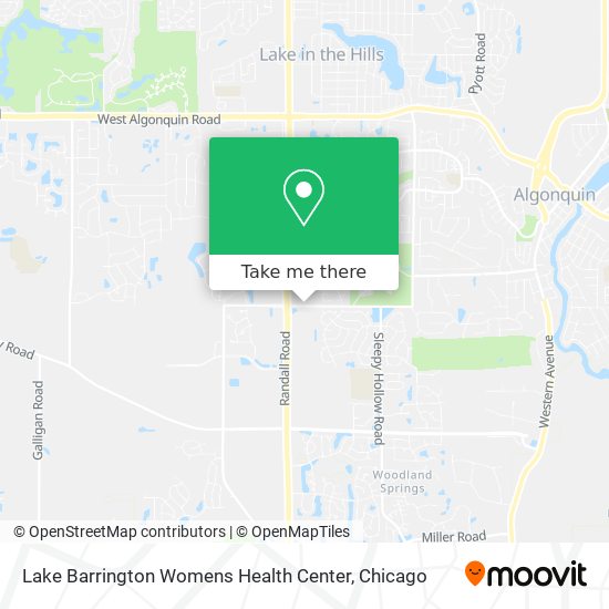 Lake Barrington Womens Health Center map