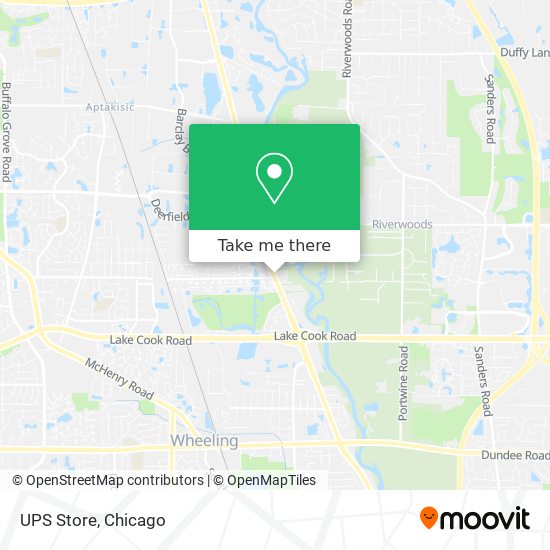 UPS Store map