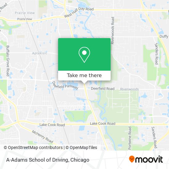 A-Adams School of Driving map