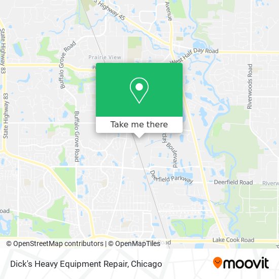 Mapa de Dick's Heavy Equipment Repair