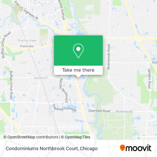 Condominiums Northbrook Court map