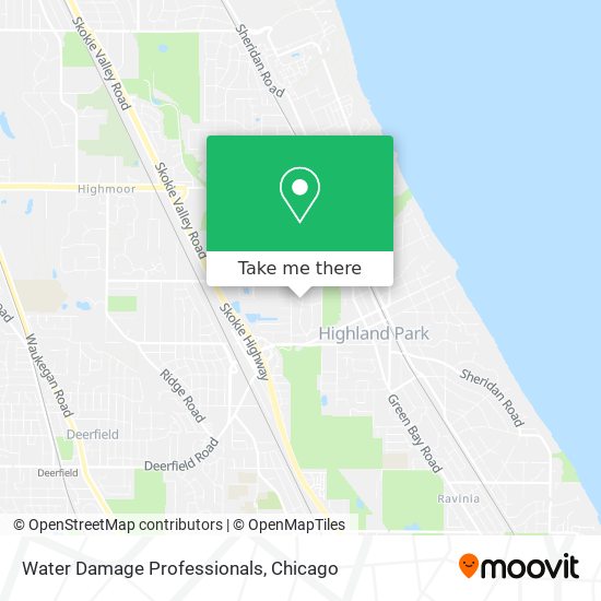 Water Damage Professionals map