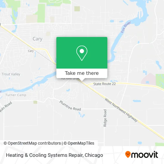 Heating & Cooling Systems Repair map