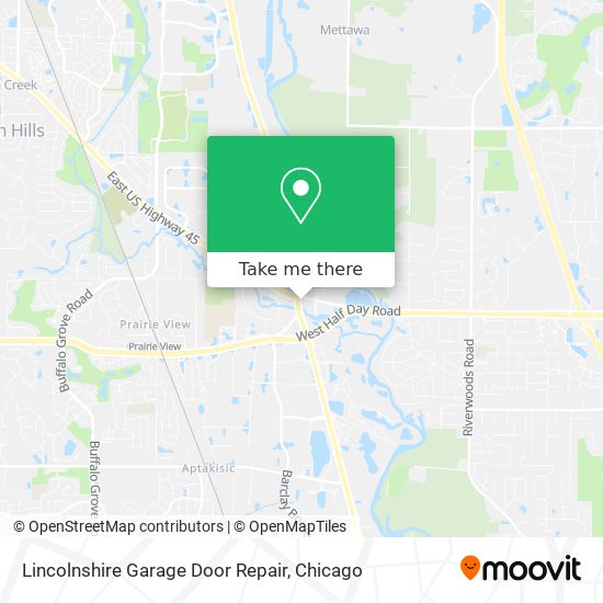 Lincolnshire Garage Door Repair map