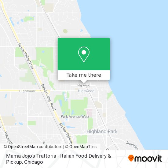 Mama Jojo's Trattoria - Italian Food Delivery & Pickup map