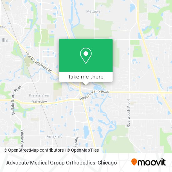 Advocate Medical Group Orthopedics map